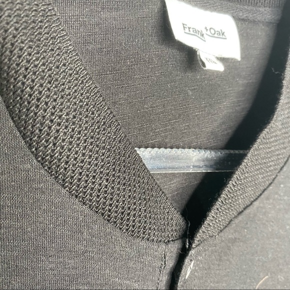 NWOT Frank and Oak Black Henley - Picture 7 of 11